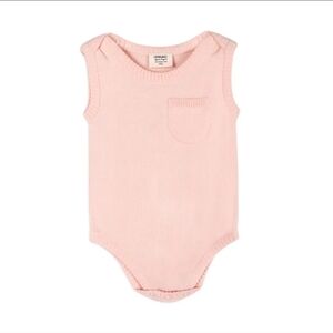 Milan Organic Knit Sleeveless Baby Bodysuit